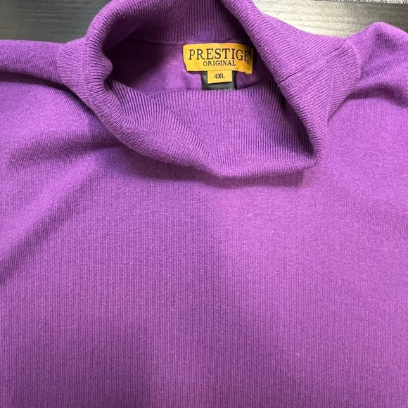 PRESTIGE ORIGINAL Purple Knit Turtleneck Sweater – 4XL - Picture 6 of 6